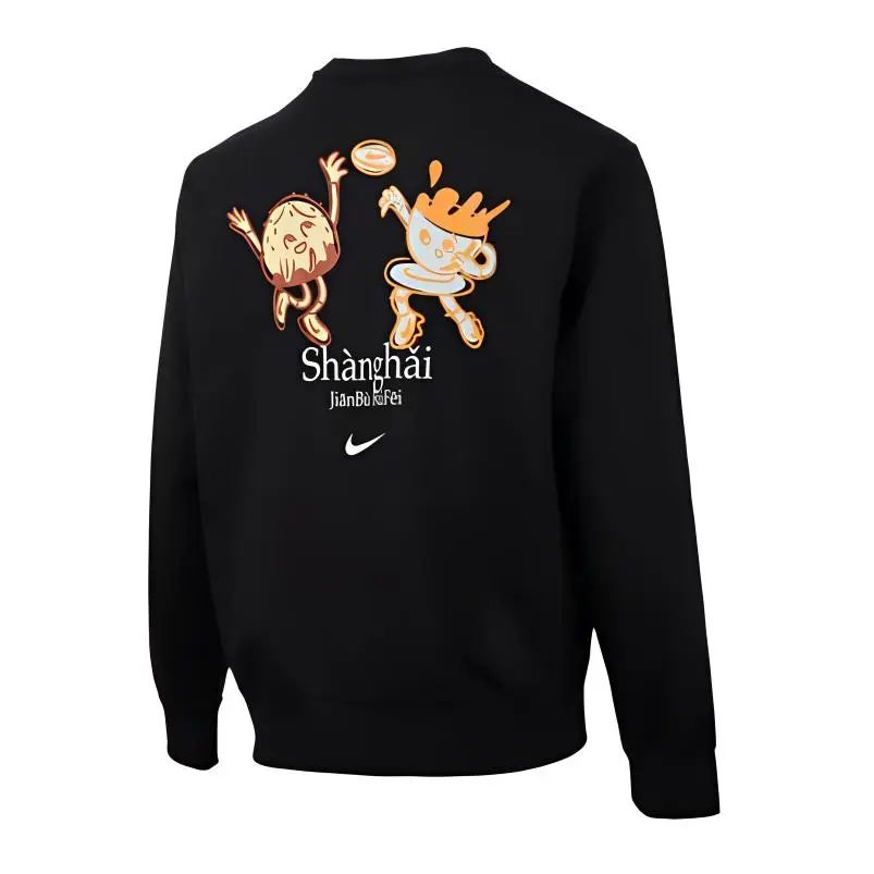Nike Sweatshirts Men's Black Crew Neck Moderate Other