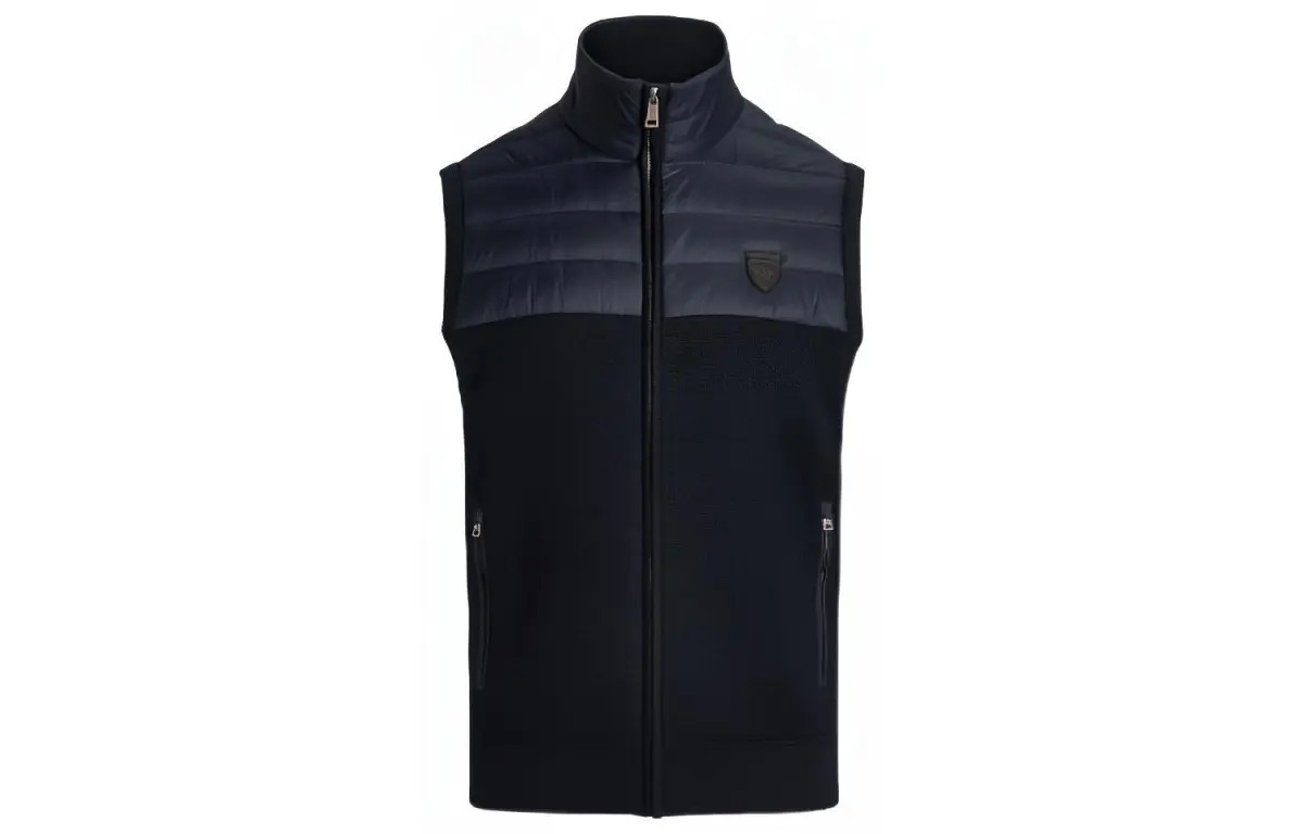 Polo Ralph Lauren Vests Men's Blue Black Stand Collar Moderate Other