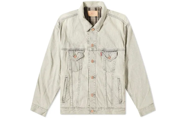 Levi's Denim Jacket Men's Light Gray