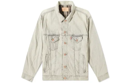 Levis Loose Fit Denim Jacket Men's Light Gray