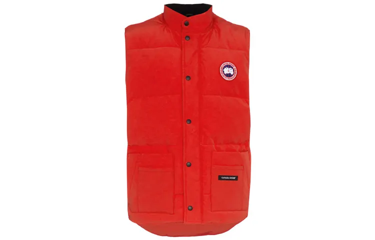 Canada Goose Logo Patch Zip-Up Vest