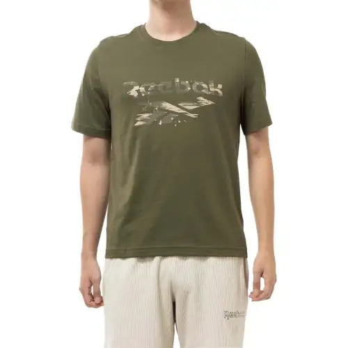 Reebok T Shirt Men's Army Green