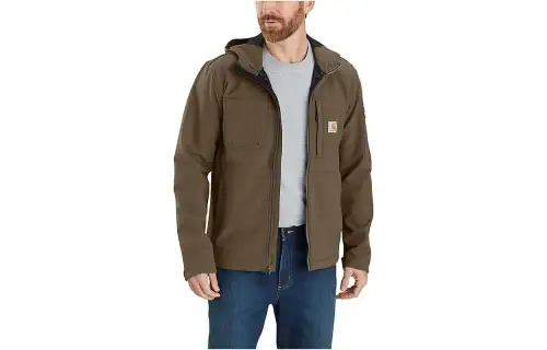 Carhartt 103829 RAIN DEFENDER Collection MIDWEIGHT SOFTSHELL HOODED JACKET Level 1 Cold Resistant RELAXED FIT