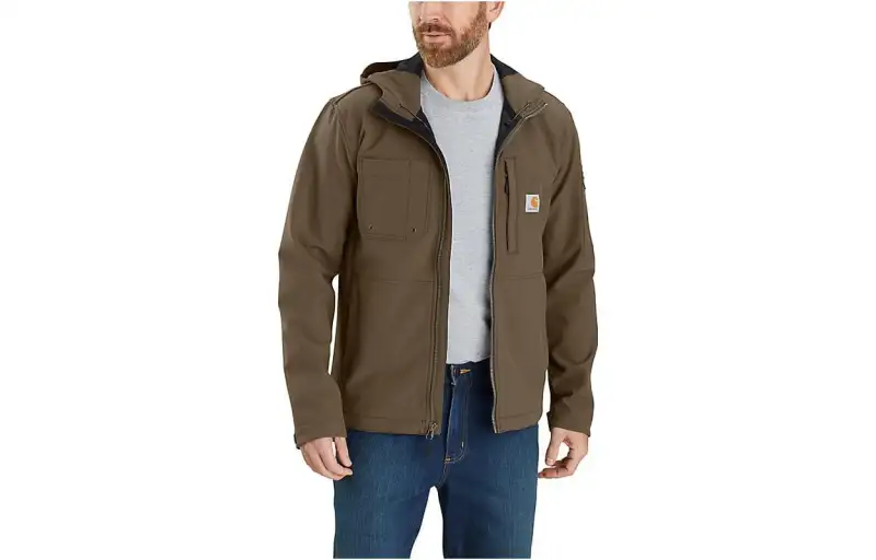 Carhartt 103829 RAIN DEFENDER Collection MIDWEIGHT SOFTSHELL HOODED JACKET Level 1 Cold Resistant RELAXED FIT