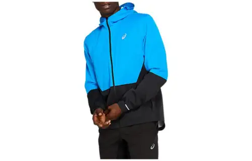 ASICS Jackets Men's Blue Hooded Moderate Other