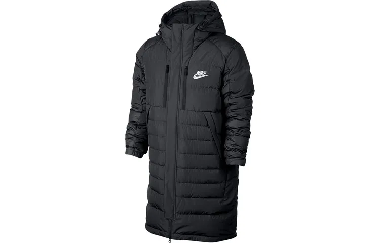 Nike Down Jackets Men's Black Moderate Straight Fit