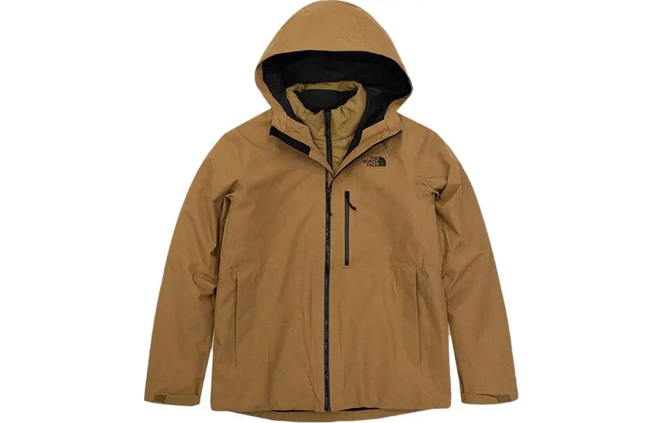 THE NORTH FACE TABLE Waterproof, Windproof, Breathable, And Thermal Windbreaker Jacket Men's Brown