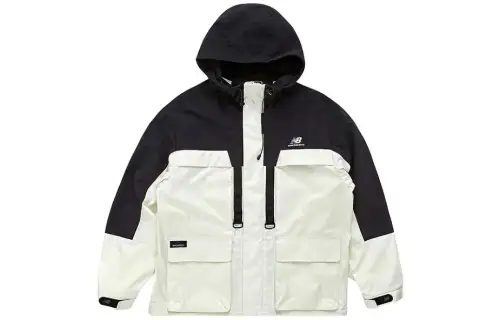 New Balance Jackets Unisex White Hooded Moderate Other