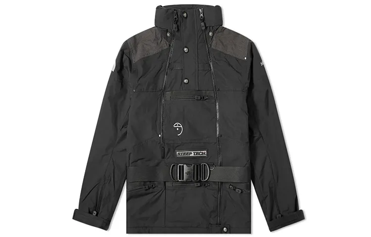 THE NORTH FACE Outdoor Hiking Waterproof, Windproof, And Breathable Windbreaker Jacket Men's Black