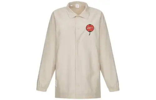 Reebok Jackets Unisex Ecru Pointed Collar Moderate Other
