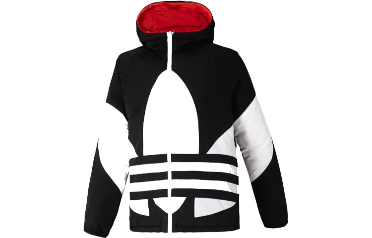 Adidas Originals Trefoil Down Jacket Winter Men's Black Red