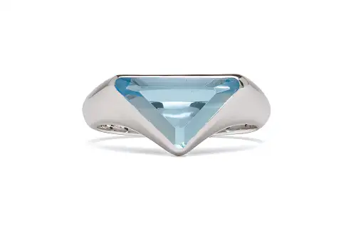 PRADA Rings Women's Silver/Blue