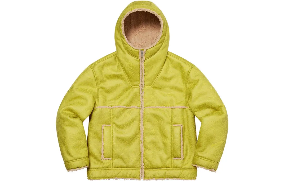 Supreme Faux Shearling Hooded Jacket SS23