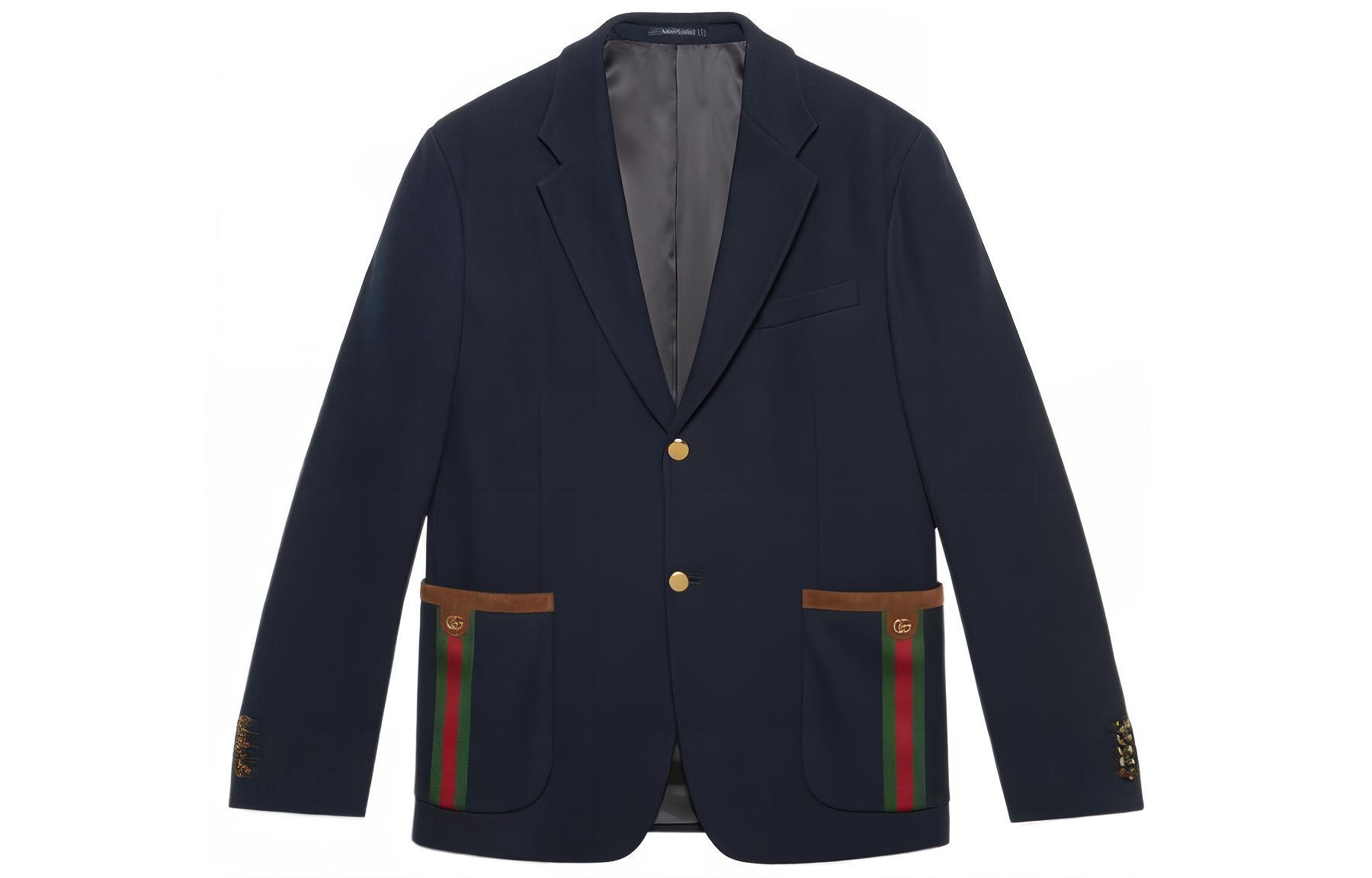 GUCCI Single breasted Web trim Jacket