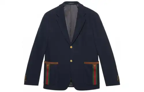 GUCCI Single breasted Web trim Jacket