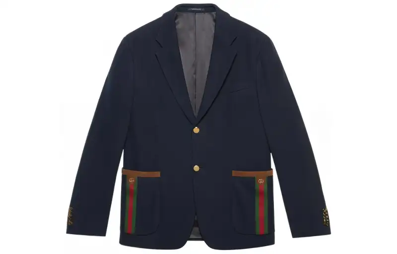 GUCCI Single breasted Web trim Jacket
