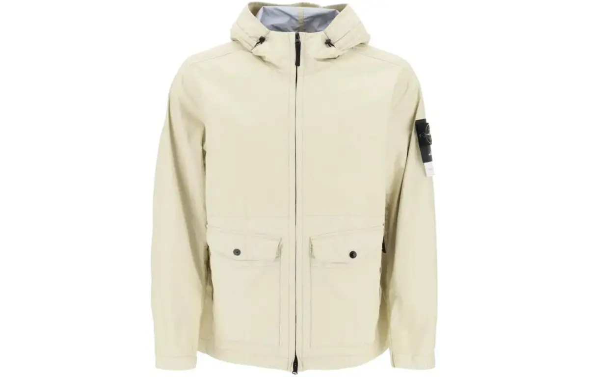 STONE ISLAND Jackets & Coats Men's Ecru