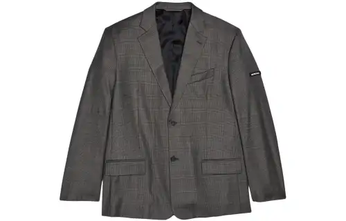 【Previous Season】washed-effect single-breasted blazer