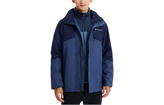 Columbia Waterproof, Windproof, Lightweight, Water Repellent Windbreaker Jacket Unisex Marine Blue