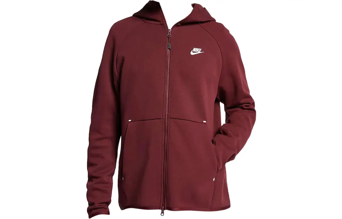 Nike Jackets Men's Red Hooded (Non-detachable) Moderate Straight Fit