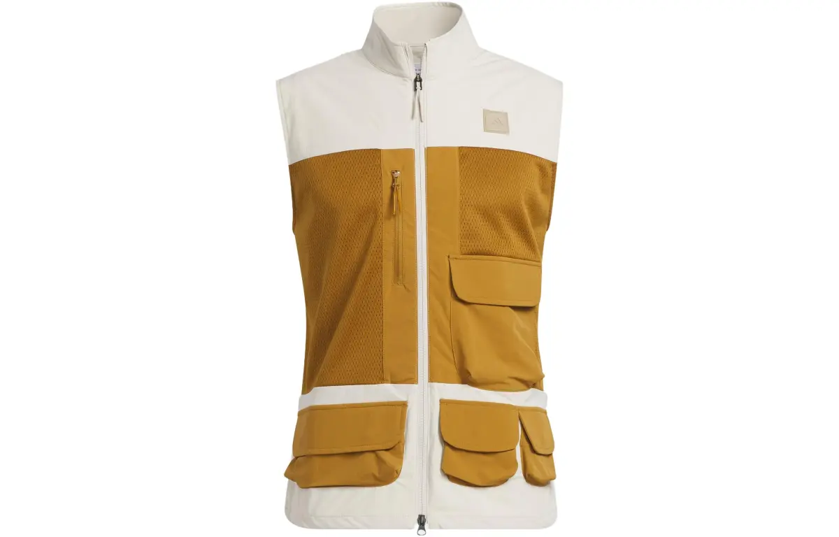 Adidas Vests Men's Clear Brown Stand Collar Moderate Other