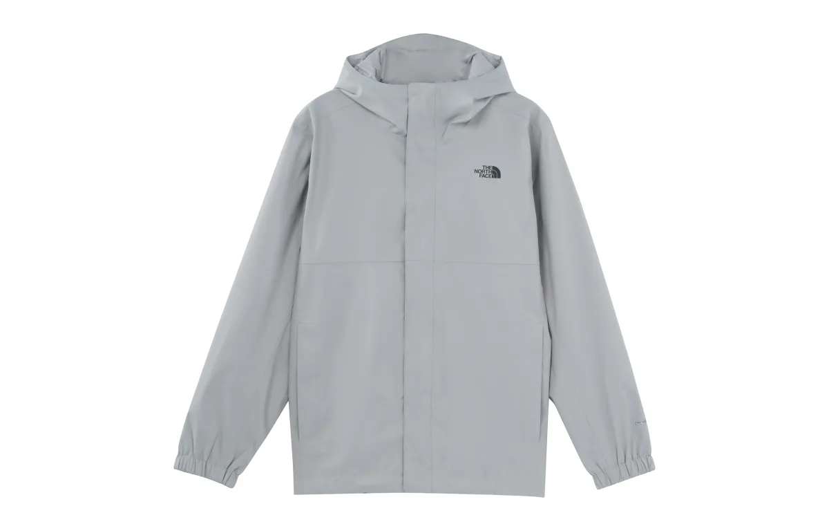 THE NORTH FACE Windbreaker Jackets Men's Gray Hooded Thin Straight Fit