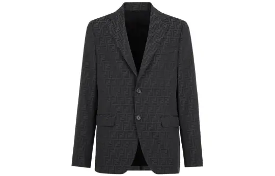 FENDI FW22 Business Suit Coat Men's Black