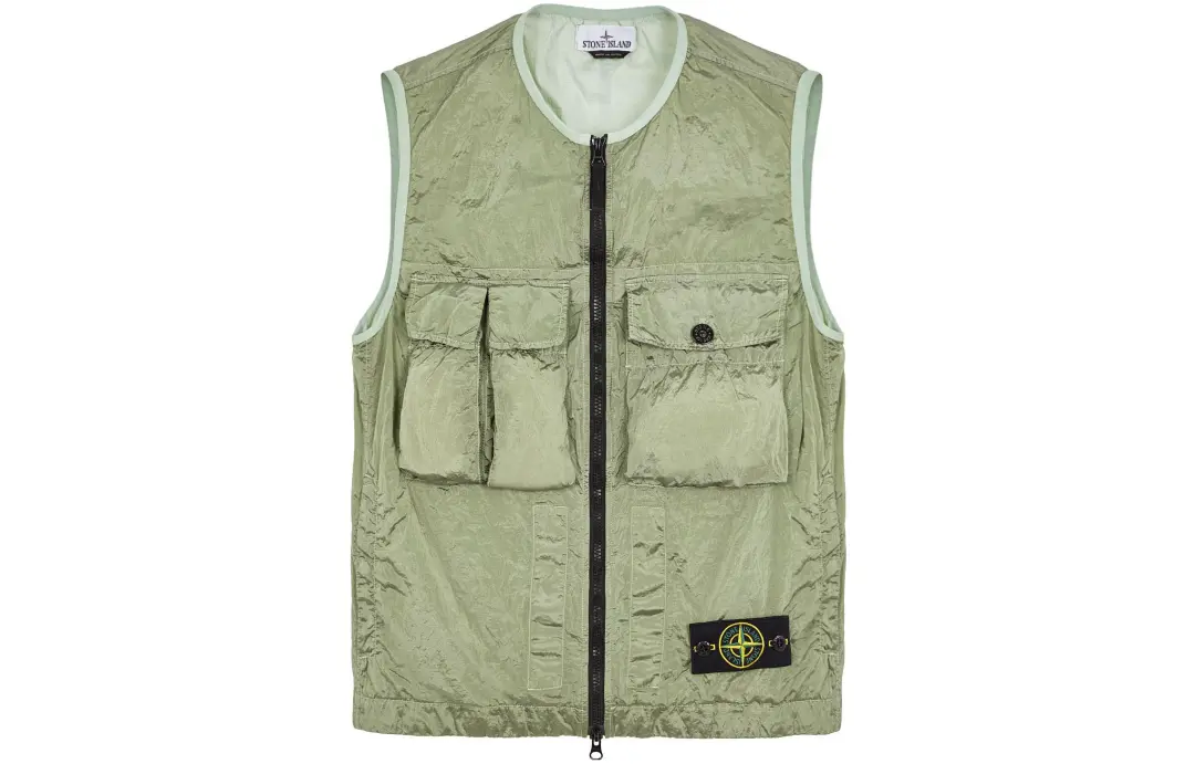 STONE ISLAND SS23 Vest Unisex Green