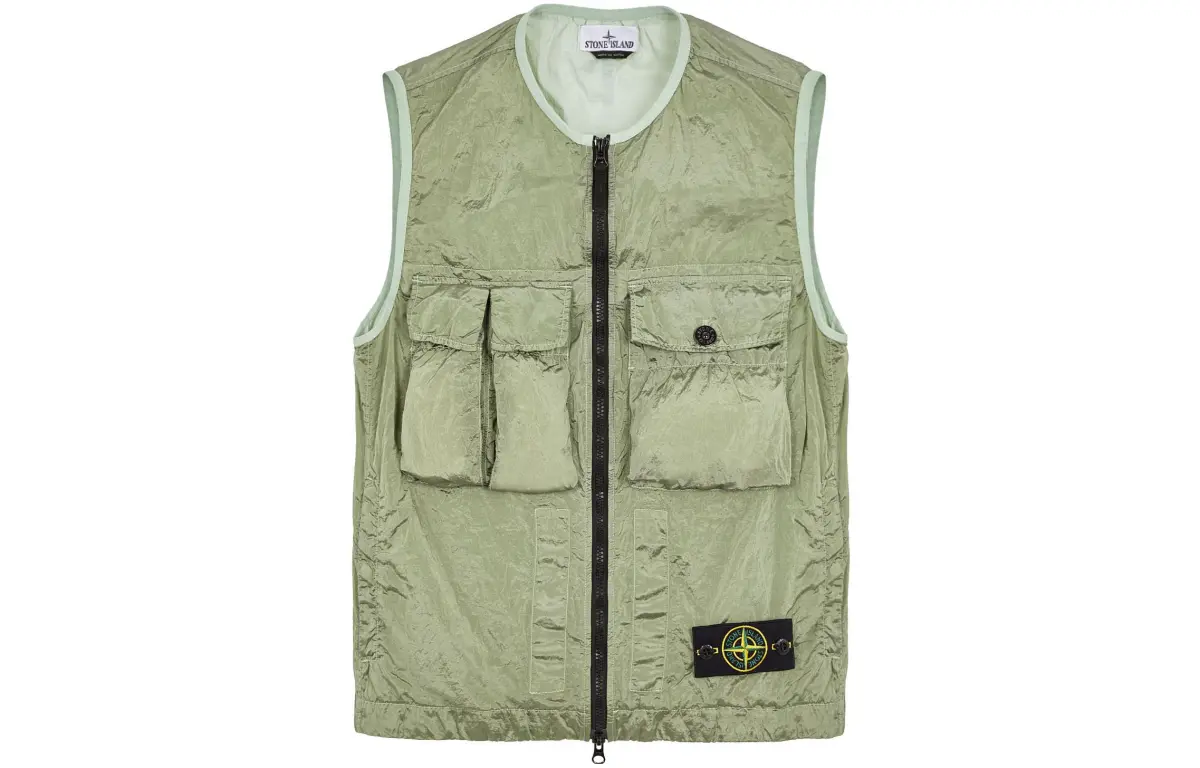 STONE ISLAND SS23 Vest Unisex Green