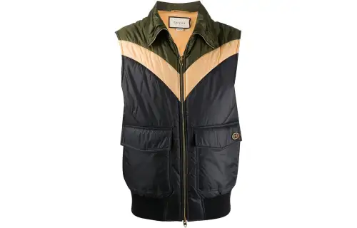 GUCCI Vests Men's Multicolor Lapel Other