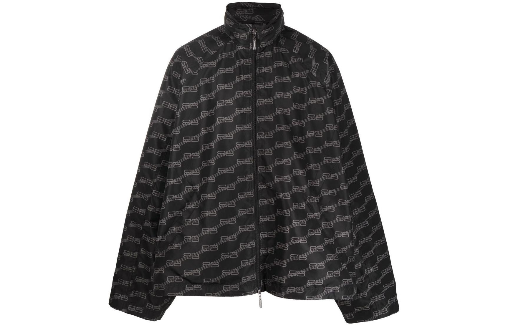 Мужская куртка Balenciaga SS23 Logo (черная)