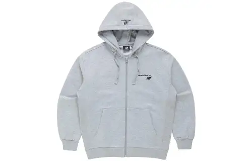 New Balance Jackets Men's Gray Hooded Moderate Other