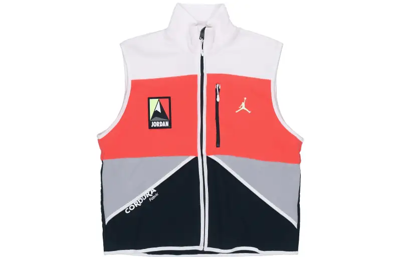 Jordan Winter Utility Vests White Orange Black