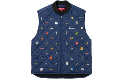 Supreme Pins Quilted Work Vest