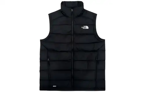 THE NORTH FACE Vests Men's Black Stand Collar Thickened Other