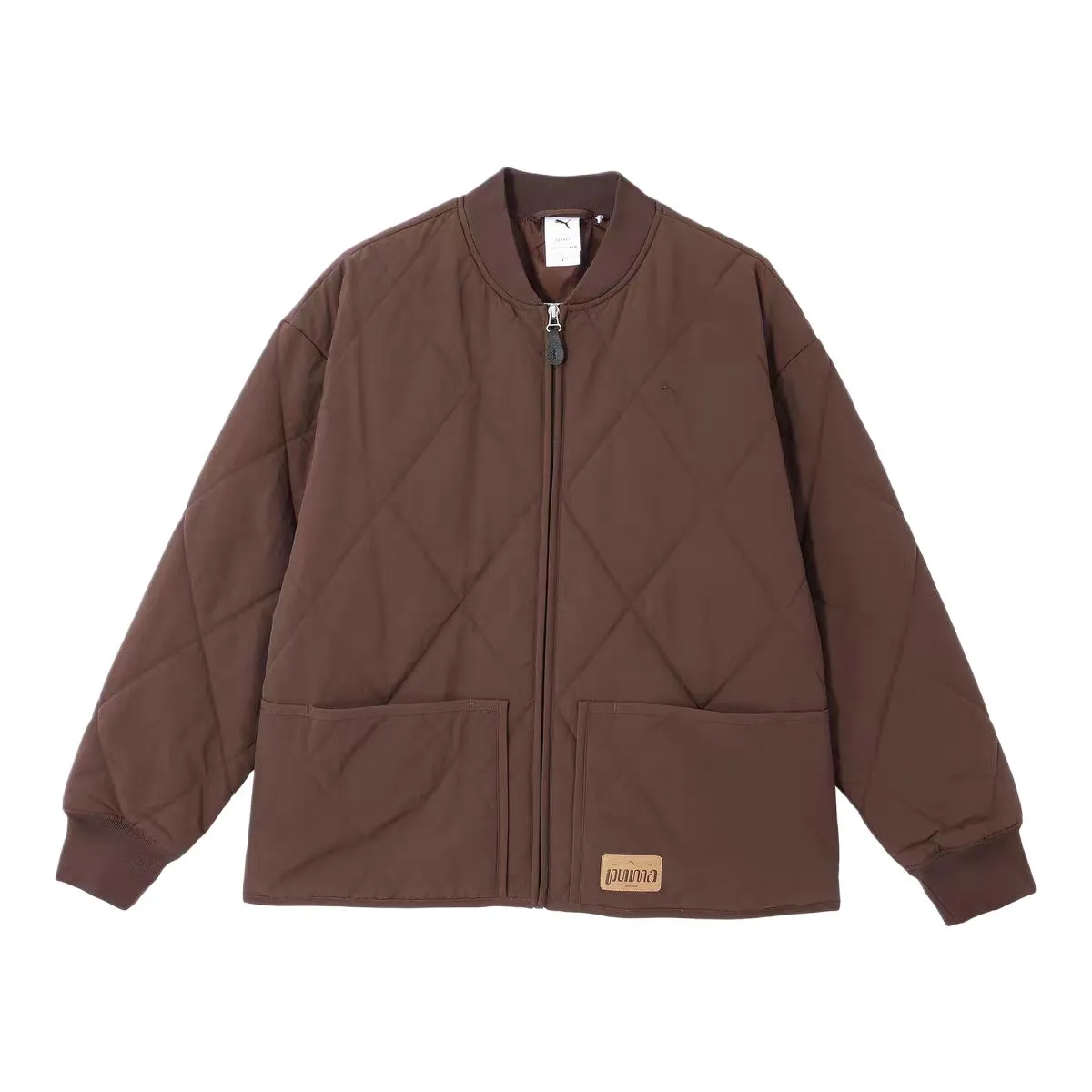 PUMA RETRO REVERIE PADDED BOMBER Jackets & Coats Unisex Coffee Brown