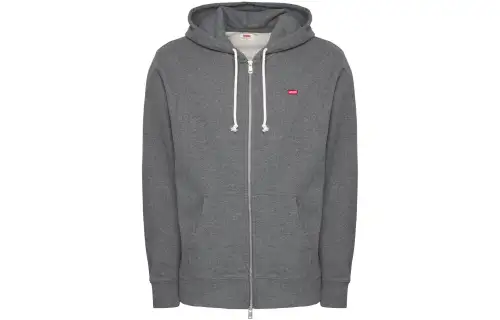 Levis logo-patch zip-up hoodie