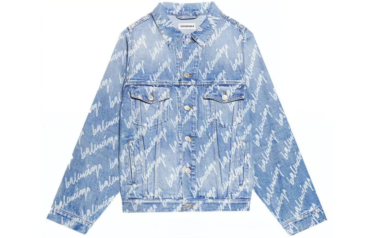 Balenciaga Denim Jacket Men's Blue