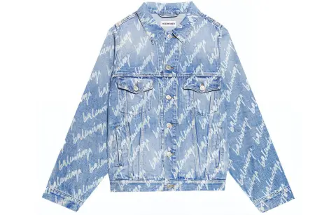 Balenciaga Denim Jacket Men's Blue