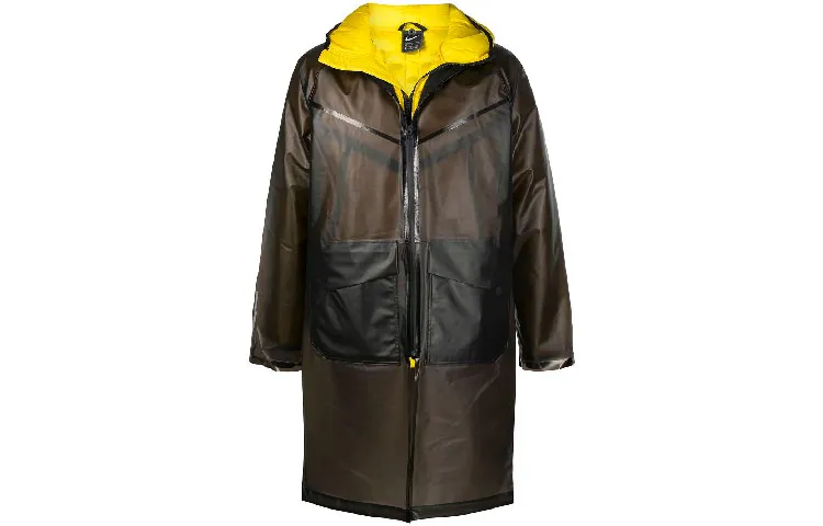Nike Colorblock Hooded Down Jacket Men's Black