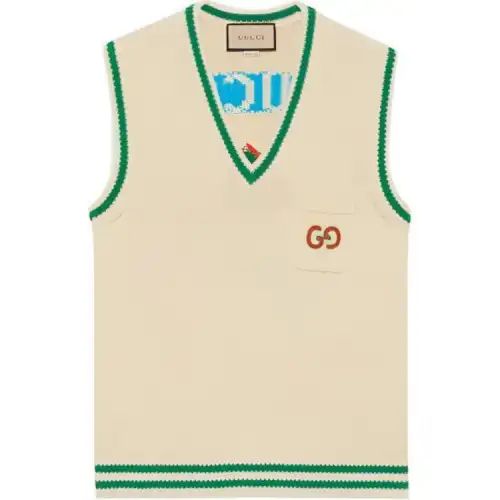 GUCCI Pineapple SS22 Vest Men's White