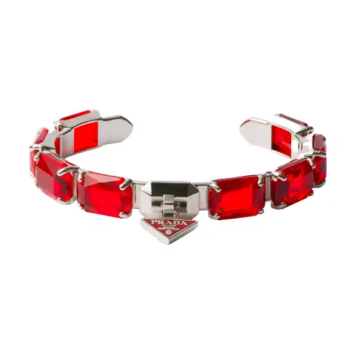 PRADA Enamel Bangles Women's Red