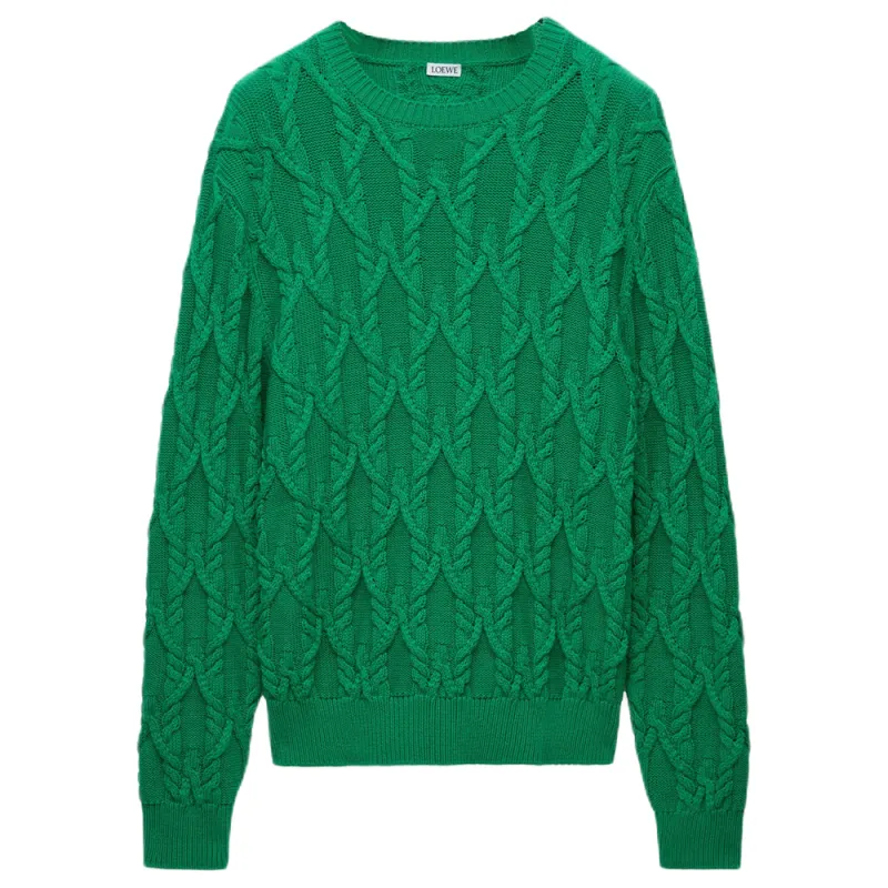 LOEWE SS25 Knitwear Men's Dark Green