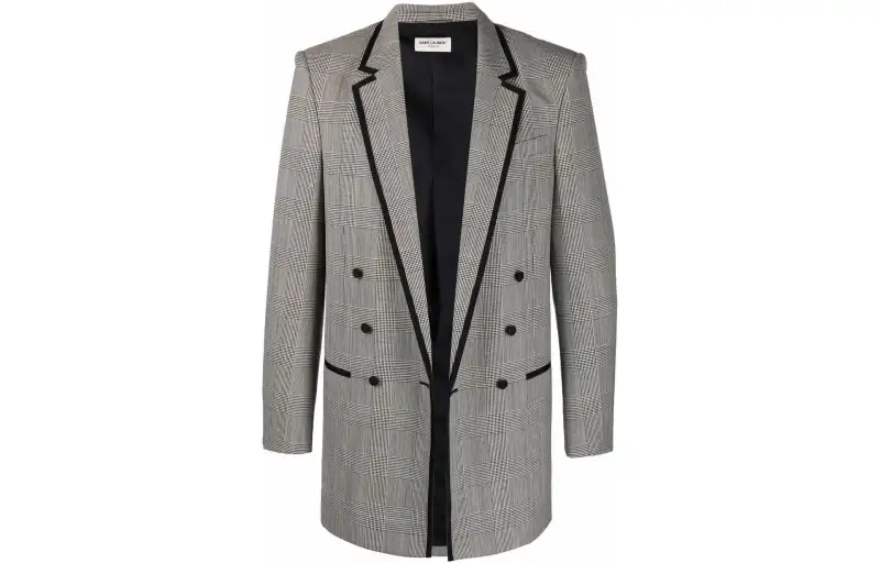 SAINT LAURENT Business Suit Coat Men's Gray
