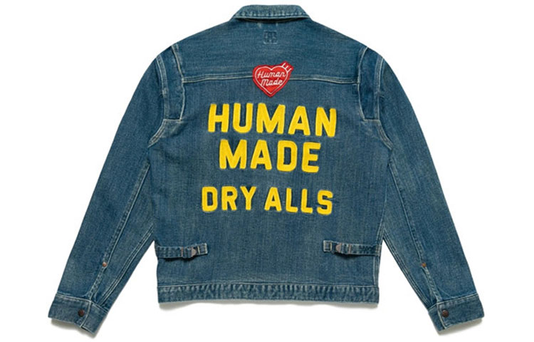 Мужская куртка Human Made SS21 Logo (синяя)