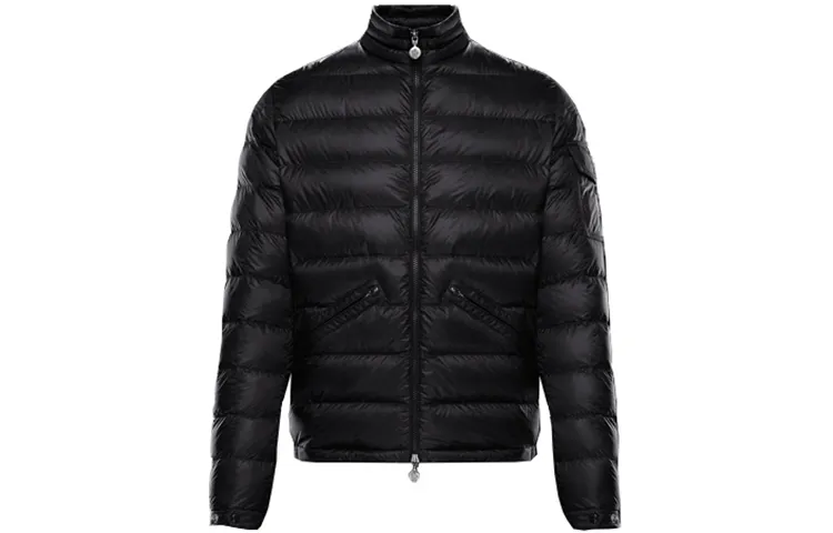 Moncler Agay Rib Bone Down Jacket Unisex Black