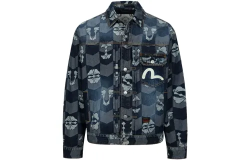 EVISU AW23 Denim Jacket Men's Denim Blue