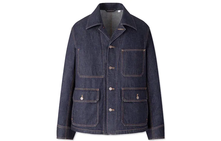 UNIQLO U Collection Denim Jacket Men's Navy Blue