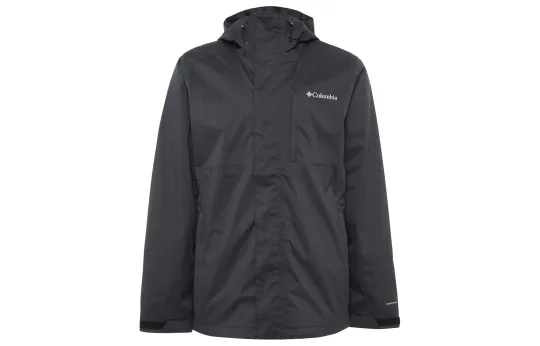 Columbia Outdoor Hiking Waterproof, Windproof, And Abrasion Resistant Windbreaker Jacket Unisex Black