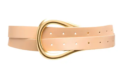 Bottega Veneta Leather Belts Women's Almond